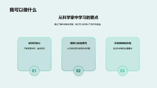 科学家的发现与影响