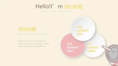 手绘西式蛋糕甜点面包动态PPT