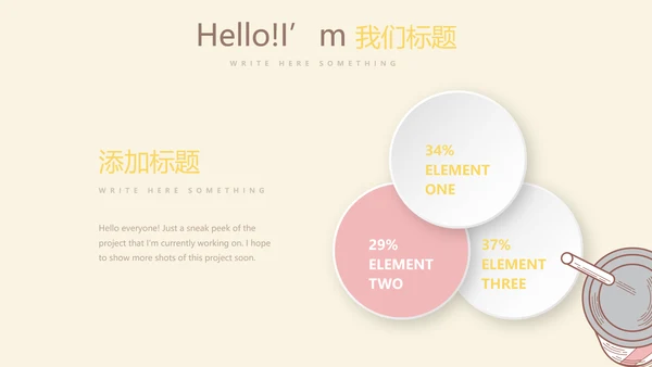 手绘西式蛋糕甜点面包动态PPT