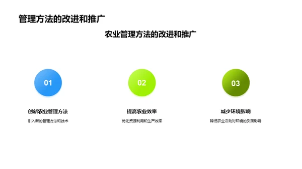 农业科学引领可持续农业