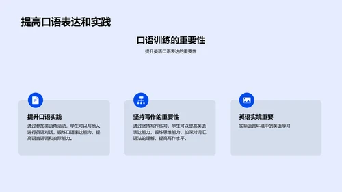 英语学习实效报告PPT模板