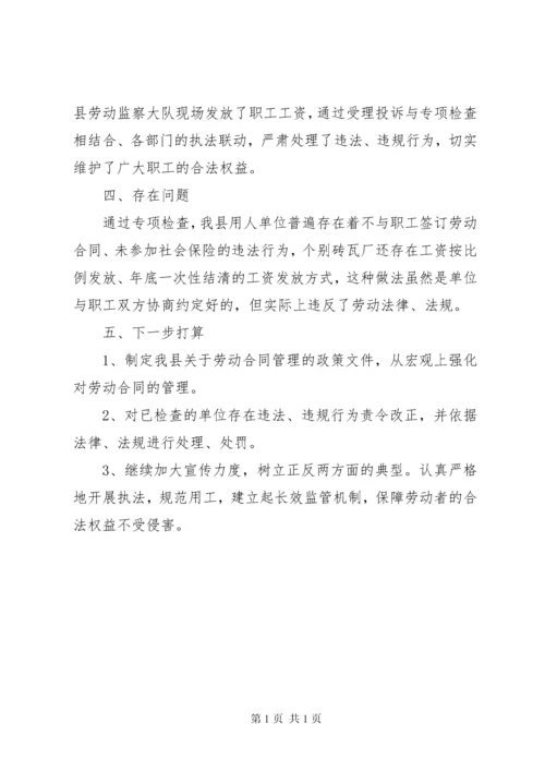 打击整治枪爆违法犯罪专项行动【整治非法用工打击违法犯罪专项行动情况汇报】.docx