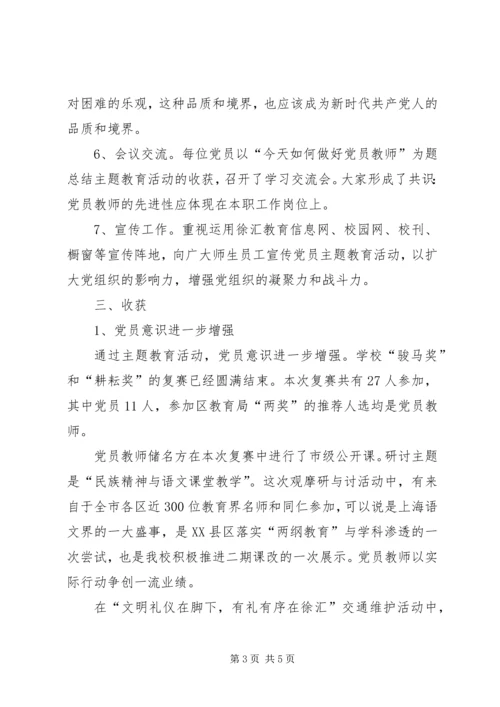 党员主题教育活动总结.docx