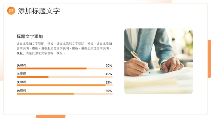 橙色3D风互联网行业产品平台竞品数据分析报告通用PPT模板