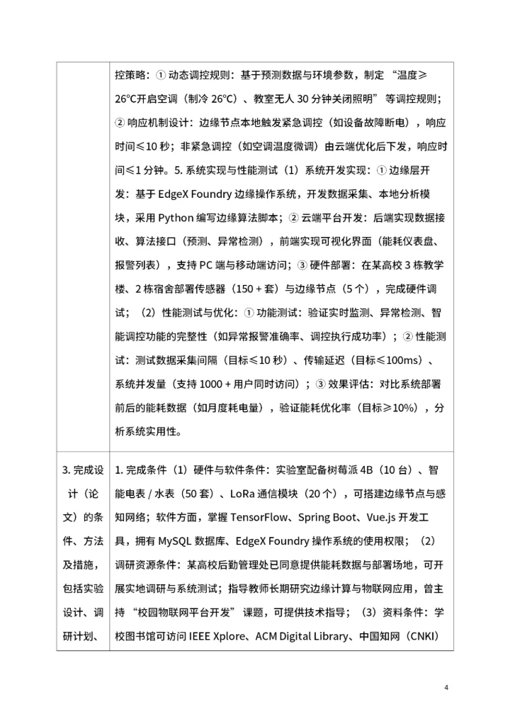 毕业论文开题报告