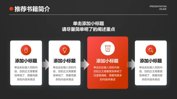 简约橘色商务风读书分享会通用PPT演示模板