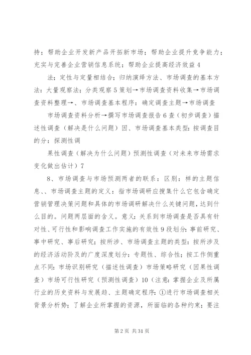 市场调查方案要点.docx