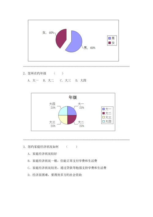 大学生创业观的调查汇总报告.docx