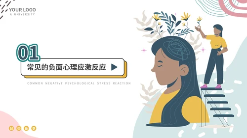 心理健康班会PPT模板
