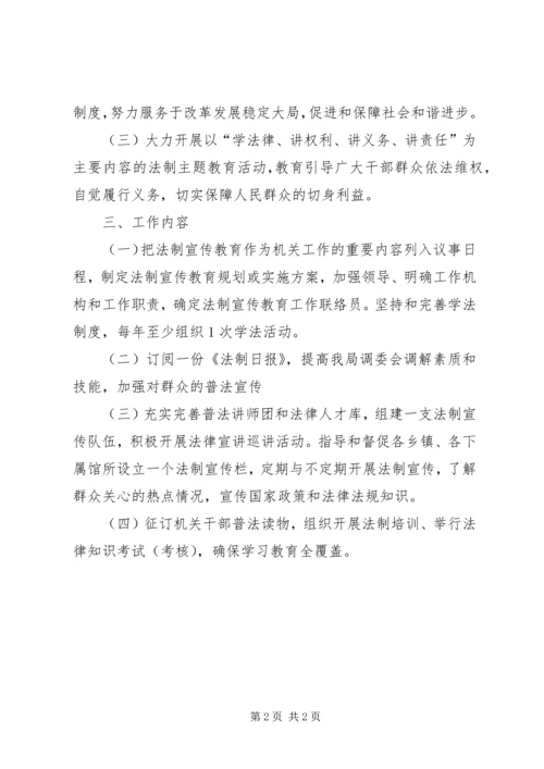 文旅局法律七进工作计划.docx