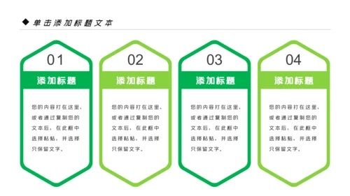 绿色清新生态文明环保低碳和谐社区PPT模板