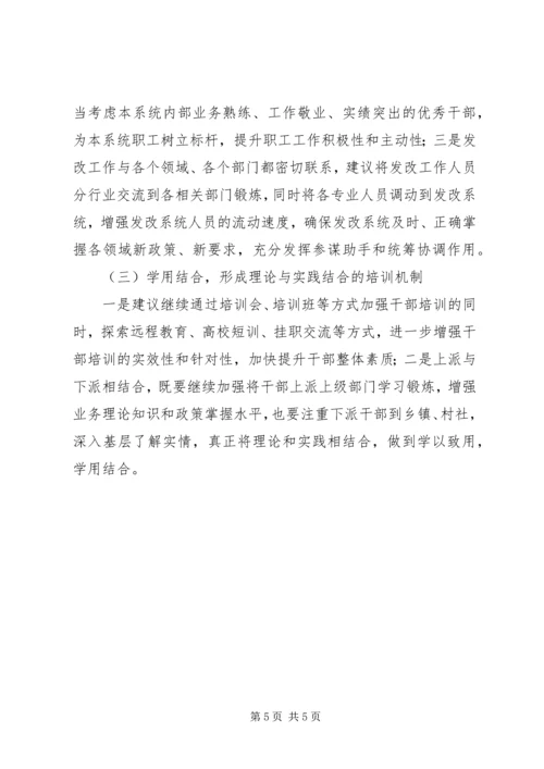 发改委人才队伍的调研报告.docx