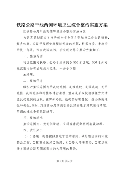 铁路公路干线两侧环境卫生综合整治实施方案 (6).docx