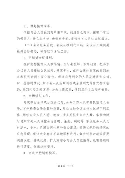 会务组成员及工作安排 (3).docx