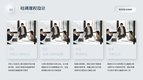 灰色简约商务培训体系规划通用PPT