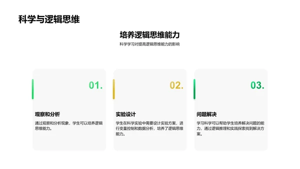 四年级科学课堂PPT模板