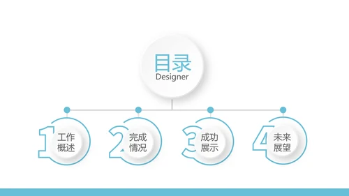 蓝色医院医生护士年年终总结动态PPT