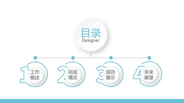 蓝色医院医生护士年年终总结动态PPT