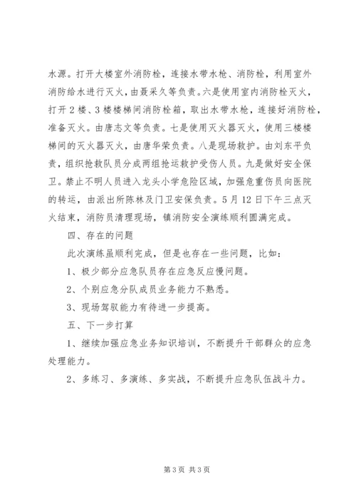 乡镇消防安全应急演练工作总结.docx