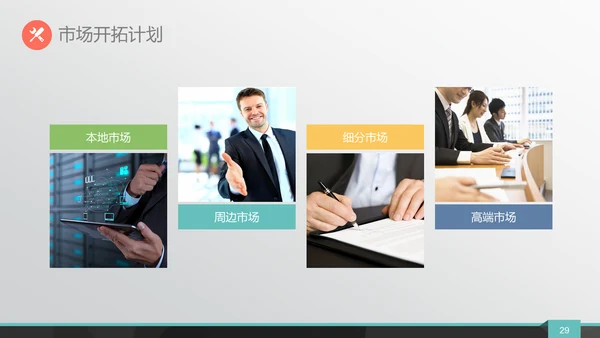 城市剪影商业融资路演通用PPT模板