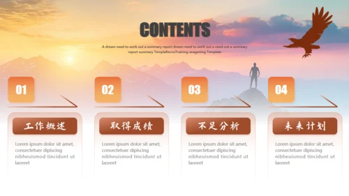成功学励志人生工作总结通用PPT模板