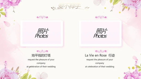 唯美我们结婚啦婚礼纪念册动态PPT
