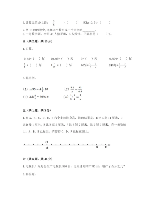 四川省【小升初】2023年小升初数学试卷含答案（基础题）.docx