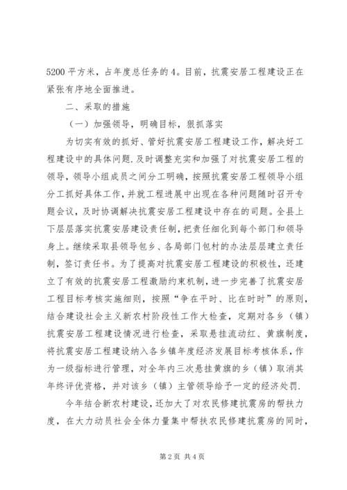 县政协关于抗震安居工程建设情况调研报告 (4).docx