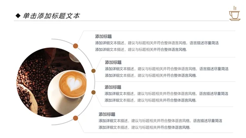 西餐厅休闲下午茶咖啡厅咖啡介绍PPT模板