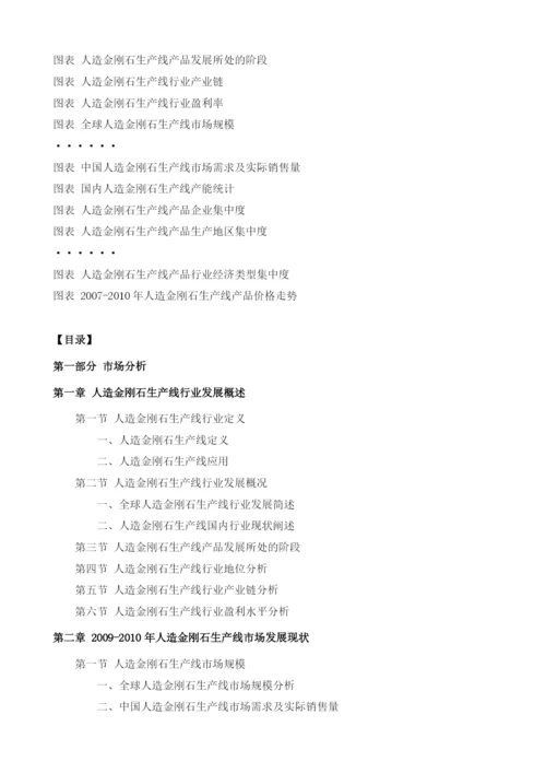 人造金刚石生产线项目投资调研及前景预测报告模板.docx