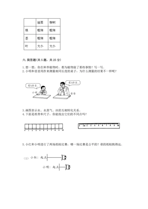 教科版一年级上册科学期末测试卷及解析答案.docx