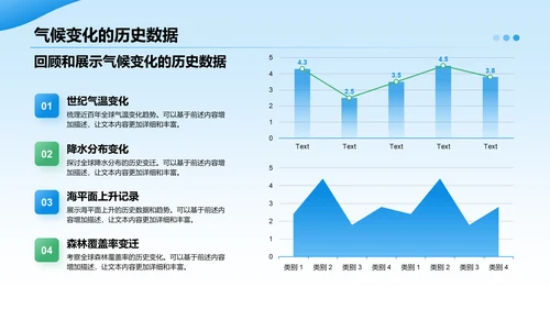 蓝色摄影风全球气候变化与应对措施研究报告PPT模板