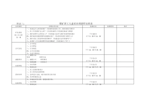 新工人岗前培训方案