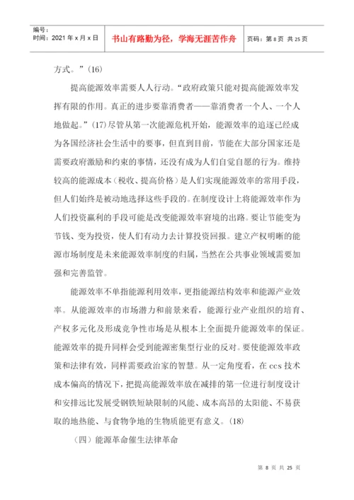 能源革命论文科学技术革命论文法律革命论文.docx
