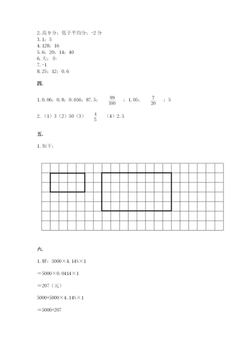 最新苏教版小升初数学模拟试卷含答案【夺分金卷】.docx