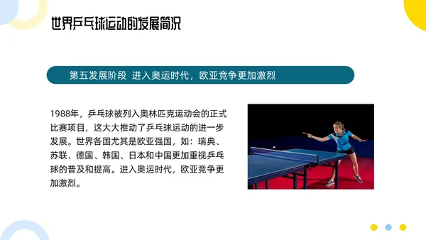 蓝色简约乒乓球起源与发展小学体育PPT课件PPT模板宣传PP