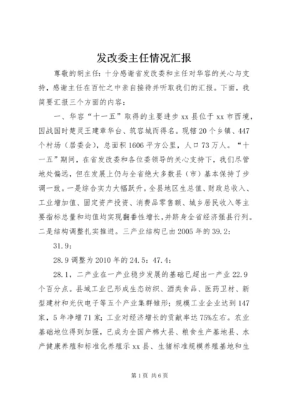 发改委主任情况汇报.docx