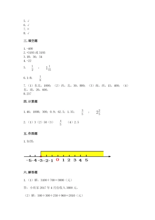 北师大版小学数学六年级下册期末检测试题带答案（培优a卷）.docx