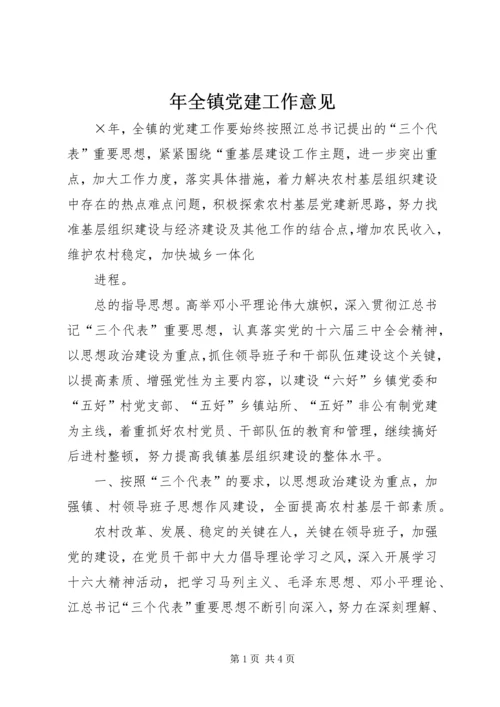 年全镇党建工作意见 (4).docx