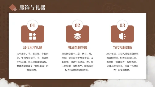 棕色简约风孔子诞辰PPT模板