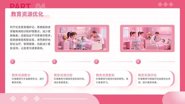 粉色3D风健康科普点亮患者教育之路关于患者教育讲座PPT模板
