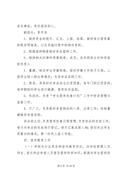 程家川中心小学营养改善计划工作实施方案.docx