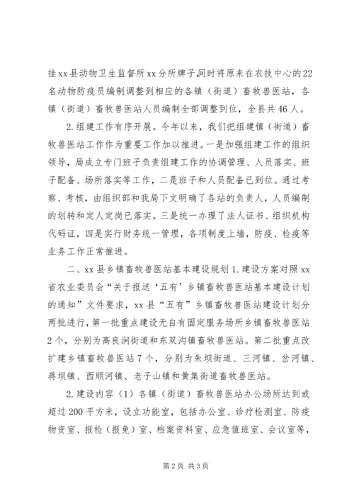 乡镇畜牧兽医站基本建设计划报告.docx