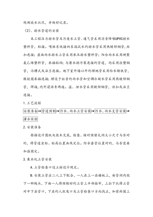 地下室人防给排水综合施工专项专题方案要点.docx