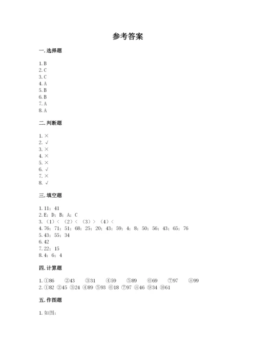 人教版二年级上册数学期中考试试卷【夺冠系列】.docx