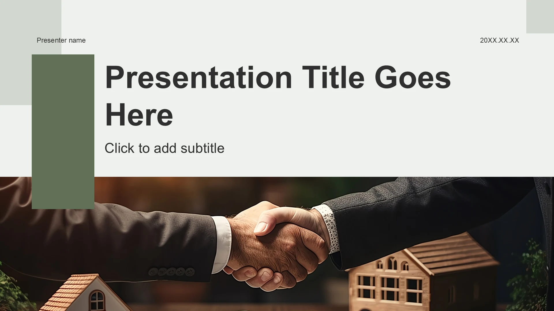 绿色商务风地产金融行业金融理财培训课件PPT主题