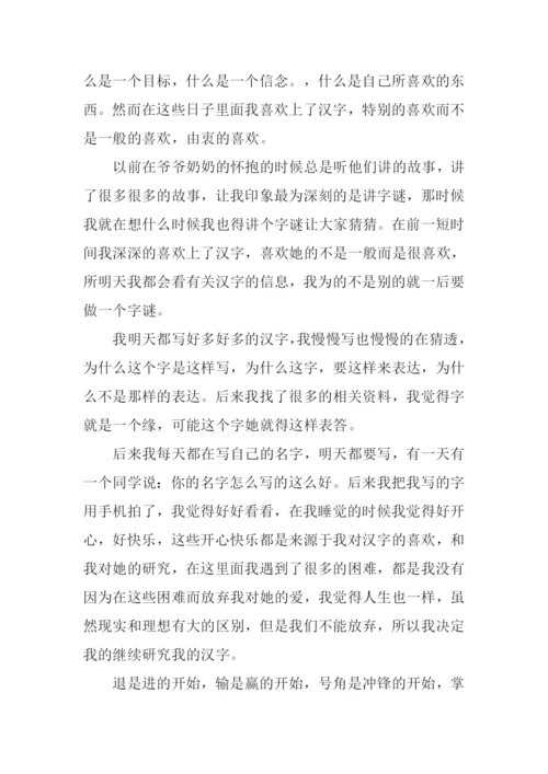 关于汉字的作文.docx