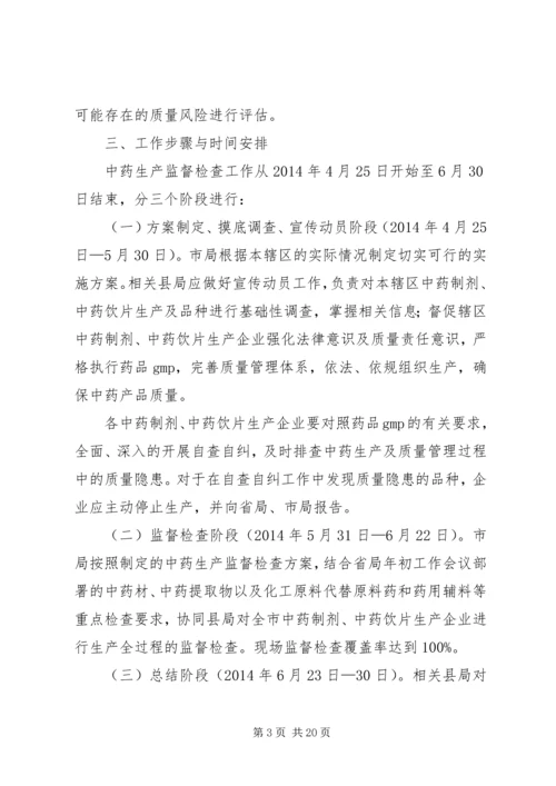 食品药品监督管理工作方案3篇.docx