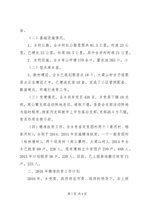 精准扶贫工作计划范文.docx