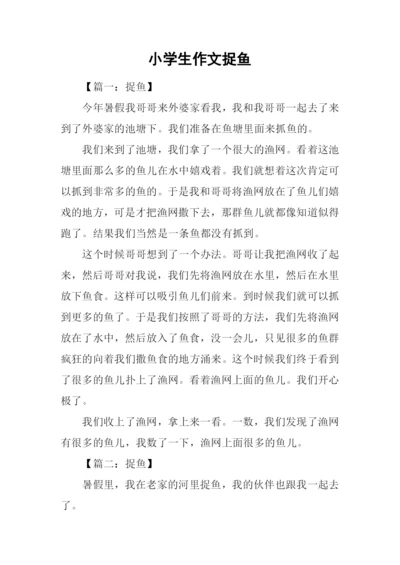 小学生作文捉鱼.docx
